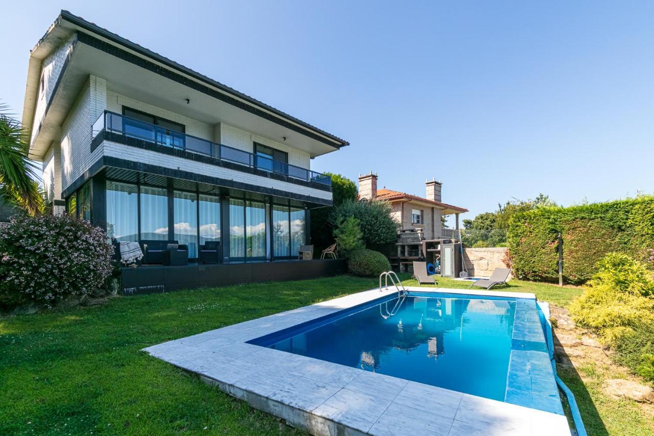 Espectacular Casa Vilaboa Pontevedra Bagian luar foto