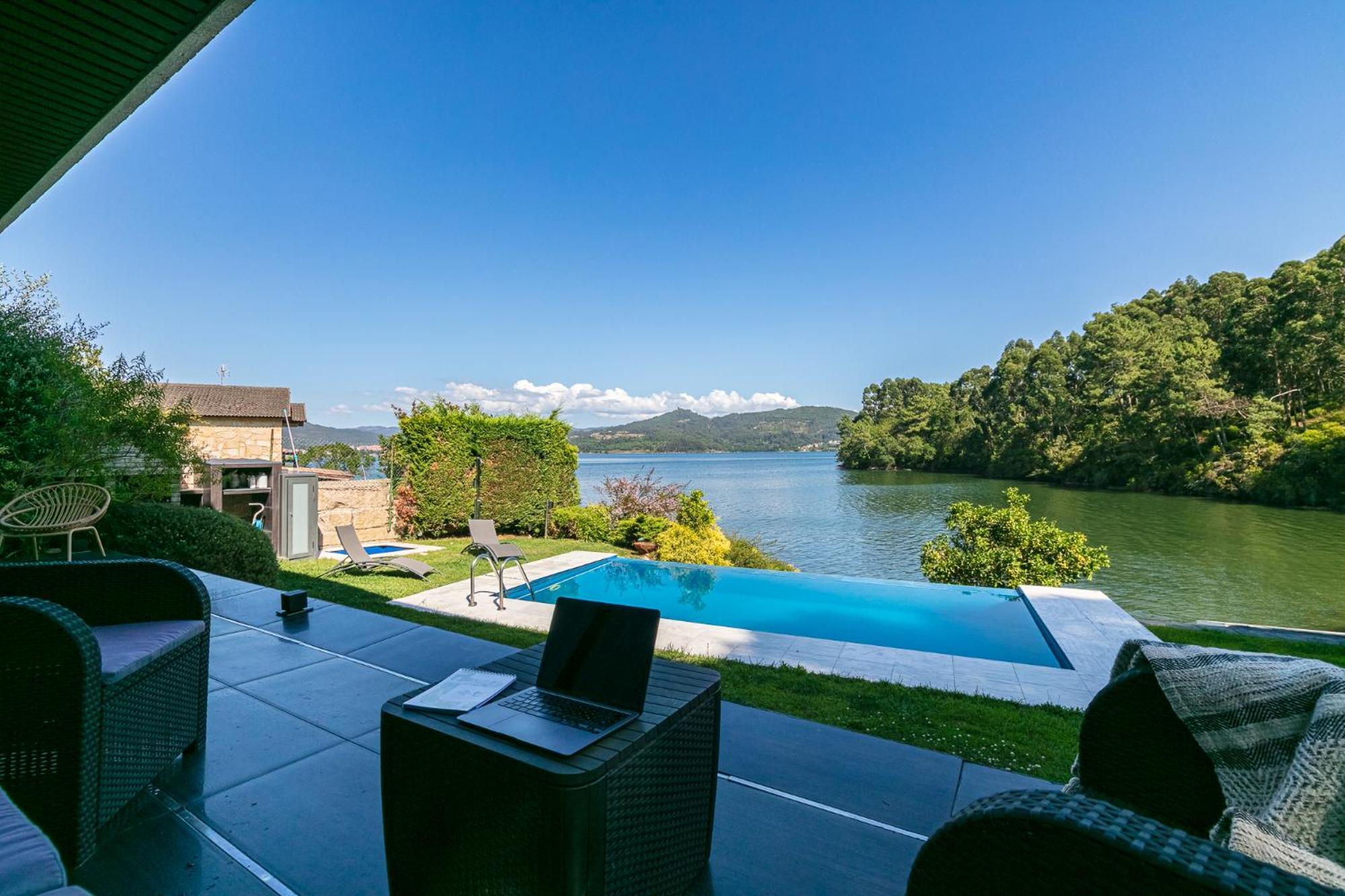 Espectacular Casa Vilaboa Pontevedra Bagian luar foto