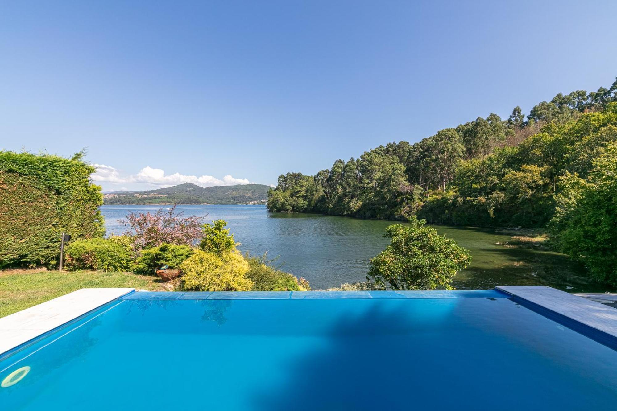 Espectacular Casa Vilaboa Pontevedra Bagian luar foto